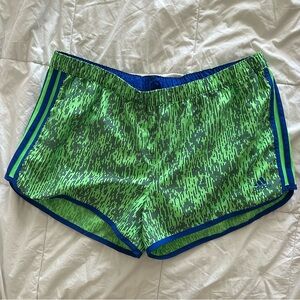 Adidas Women's Green Athletic Shorts